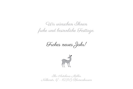 Weihnachtskarten geschäftlich Hirsche Grau - Seite 3