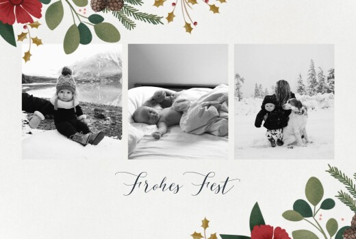 Weihnachtskarten Daphné Winter - Vorderseite