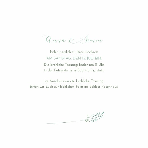 Hochzeitseinladungen Sommerwiese Grün - Seite 3