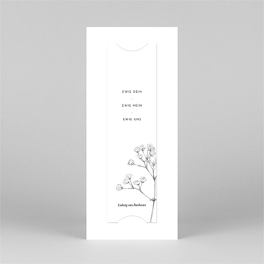Dankeskarten Hochzeit Botanik (Fotostreifen) Weiß - Ansicht 3