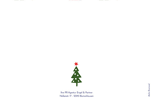 Weihnachtskarten geschäftlich Weihnachtsvergnügen Klappkarte Beige - Seite 4