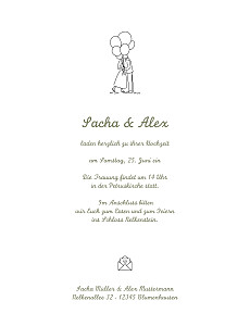 Hochzeitseinladungen Piktogramme (programm) grün