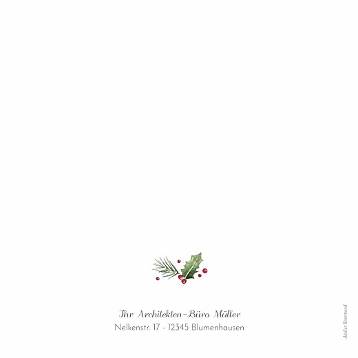 Weihnachtskarten geschäftlich Winterbeere (Lang) Weiß - Seite 4