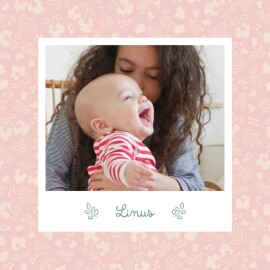 Geburtskarten Kleines Liberty Rosa