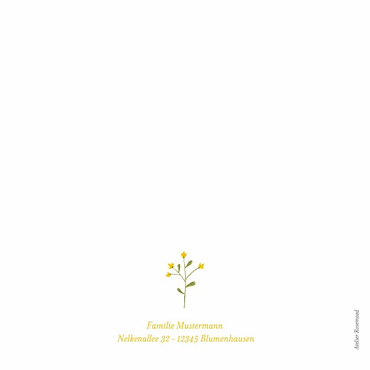 Geburtskarten Wildblumenwiese (Klappkarte) Weiß - Seite 4