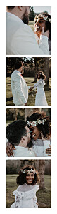 Dankeskarten Hochzeit Landblume (fotostreifen) bis weiß
